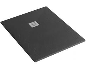 Tuš kada  90 x 90 cm, kvadratna - PROFILINE AS Sicilia - keramička, crna - sa sifonom