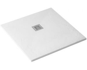 Tuš kada  90 x 90 cm, kvadratna - PROFILINE AS Sicilia - keramička, siva - sa sifonom