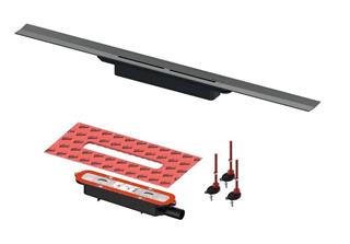 Tuš kanalica  80 cm - TECE DrainProfile Brushed Black Chrome - brušeni crni krom