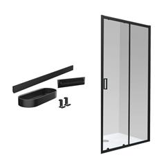 Tuš vrata 120 x 195 cm - B-line Transparent & Hansgrohe WallStoris