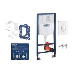 Ugradbeni vodokotlić s tipkom - GROHE Rapid - Skate Air & Fresh - bijela tipka