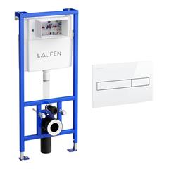 Ugradbeni vodokotlić s tipkom - LAUFEN - bijela tipka