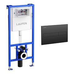 Ugradbeni vodokotlić s tipkom - LAUFEN - crna tipka