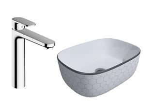 Umivaonik, komplet s miješalicom - HANSGROHE Vernis & CONCEPTO Bell Abelo