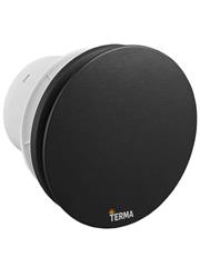 Ventilator za kupaonicu fi 100 mm - TERMA Round Black - s klapnom