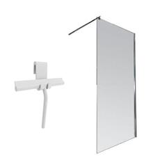 Walk In 120 x 195 cm - Walk In Transparent C-line + brisač stakla