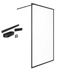 Walk In  90 x 195 cm - Walk In Transparent B-line & Hansgrohe WallStoris