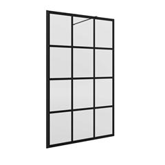 Walk In  90 x 195 cm - Walk In Transparent Square - crni