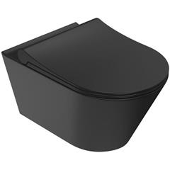 WC školjka - CONCEPTO Eva Black, viseća - mat crna