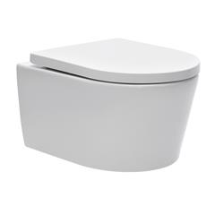 WC školjka -  komplet s daskom - BREVIS Swiss aqua Rimfree