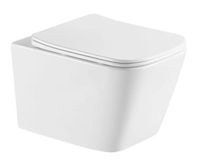 WC školjka -  komplet s daskom - Kielle Arkas I Vortex  Rimless Softclose, viseća