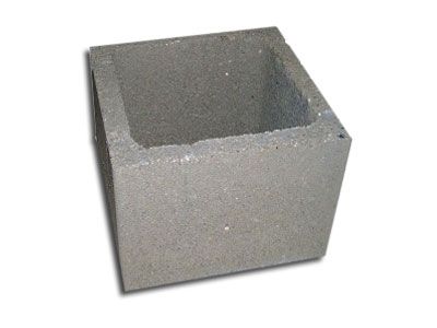 Betonski blok za stupove 32 x 19 x 32 cm (unutarnje dimenzije 25 x 25 cm)