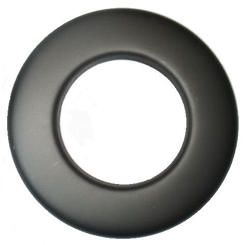 Dimovodna rozeta fi 150 mm - COLOR EMAJL, crna mat