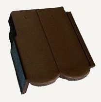 Rubni crijep TERRAN Rundo - lijevi, resistor, mocca