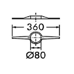 Dimovod za kondenzacijske bojlere - odstojnik u oknu za cijev 80 mm (7 komada)